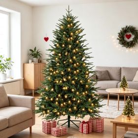 Quick-Assembly Pre-Lit Holiday Tree,Lush Pre-Lit Christmas Tree,Festive Pre-Lit Christmas Tree