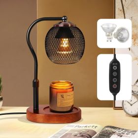 Candle Warmer Lamp with Timer and Dimmable,Height-Adjustable,Electric Black Wax Melt Lamps for Jar Candles,lampara para velas aromaticas