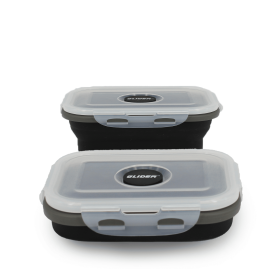 GLIDER LB Black Bento Premium Lunch Box & Food Storage Containers