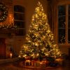8 FT Pre-Lit Artificial Christmas Tree, Holiday Tree for Home Christmas Decoration