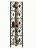 Corner Bookshelf 70.8 Inch Display Shelf Storage Rack for Living Room Bedroom  Corner Shelf