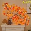 Fall Ivy Garland 74" Fake Vine with Silk Leaves Faux Hanging Plants Greenery Decoration for Outdoors Wedding Party Indoor Bedroom Home Wall Room Fall
