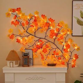 Fall Ivy Garland 74" Fake Vine with Silk Leaves Faux Hanging Plants Greenery Decoration for Outdoors Wedding Party Indoor Bedroom Home Wall Room Fall (size: 4.2FT)