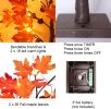 Fall Decorations for Home, Thanksgiving Decorations, 24'/2FT Lighted Fall Maple Leaves Tree with 24 LEDs for Autumn Decor