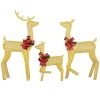 3-Piece Lighted Christmas Reindeer Family Set Outdoor Decorations